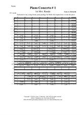 Piano Concerto No.1, first movement – score & parts